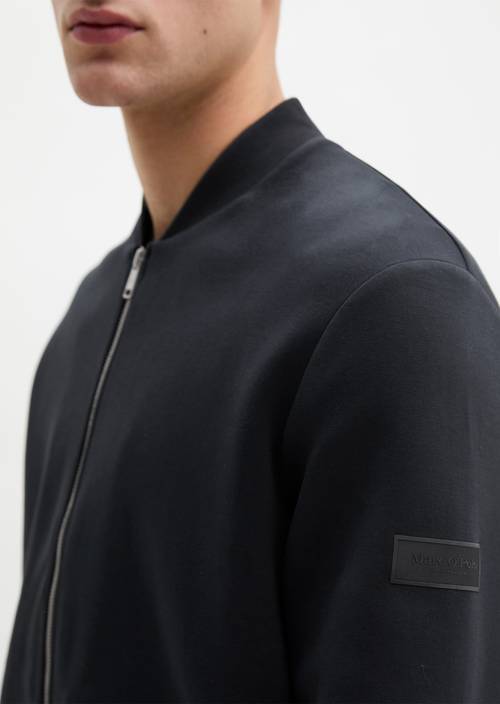 Bluza dresowa regular Dark Navy w widoku szczegółowym