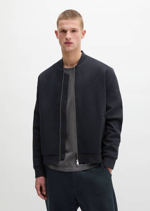 Bluza dresowa regular Dark Navy w widoku z przodu