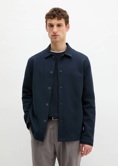 Sweatjacke regular Dark Navy in Frontalansicht