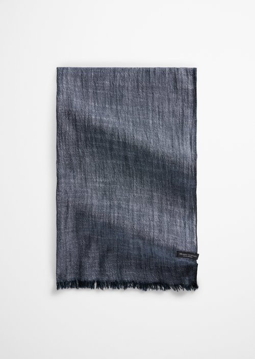 Marc O'Polo Sjaal, Heren, blauw, , 75% Wol, 25% Polyamide