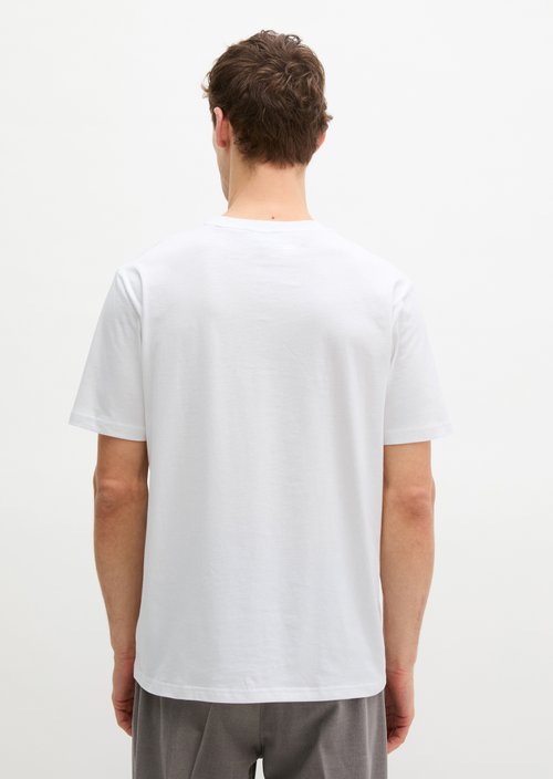 Double pack of regular round neck T-shirts — White