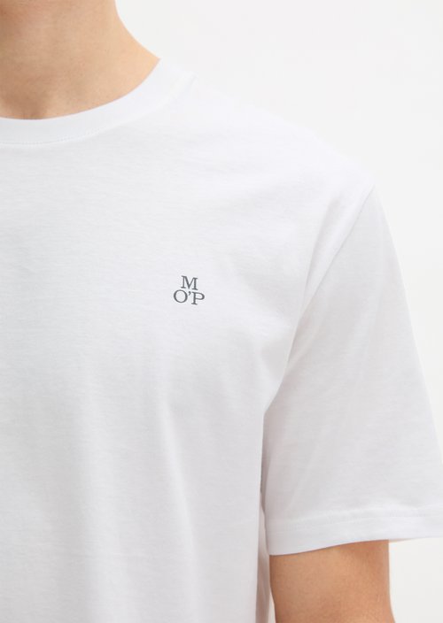 Double pack of regular round neck T-shirts — White