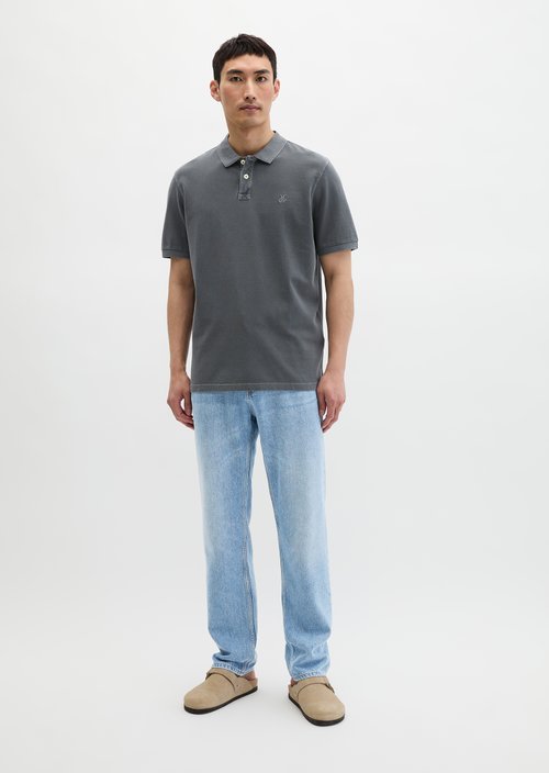 Piqué regular polo shirt — Grey Morn