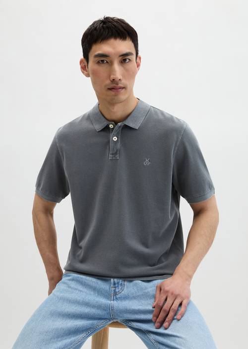Polo piqué régulier Grey Morn en vue de face