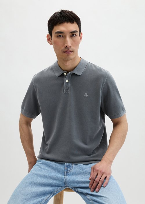Piqué regular polo shirt — Grey Morn