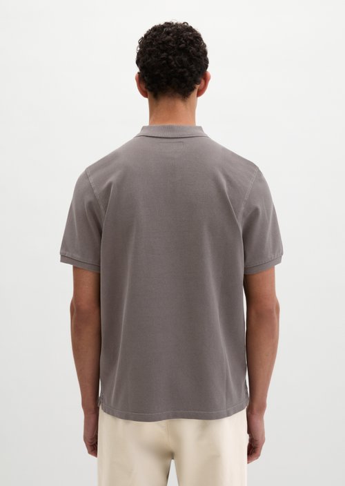 Piqué regular polo shirt — Dark Nickle