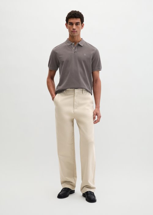 Piqué regular polo shirt — Dark Nickle