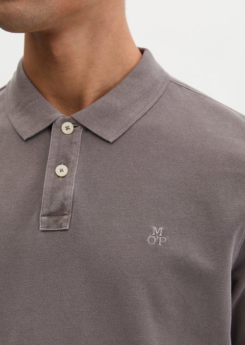 Piqué regular polo shirt — Dark Nickle