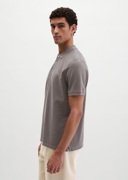 Piqué regular polo shirt — Dark Nickle