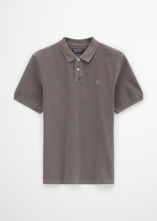 Piqué regular polo shirt — Dark Nickle