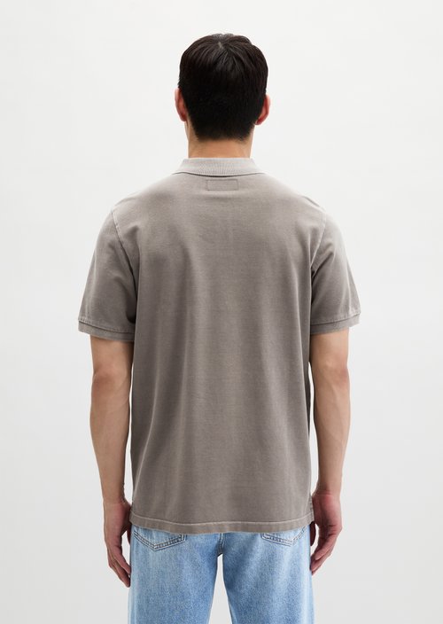 Piqué regular polo shirt — Frozen Taupe