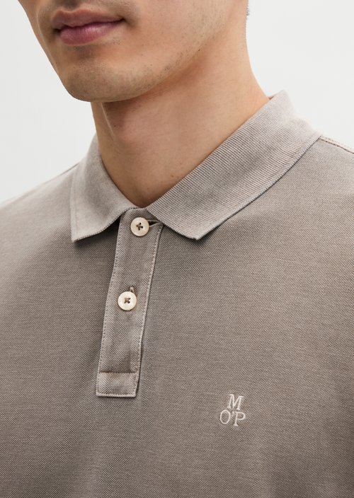 Piqué regular polo shirt — Frozen Taupe
