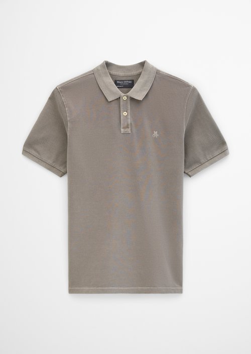 Piqué regular polo shirt — Frozen Taupe