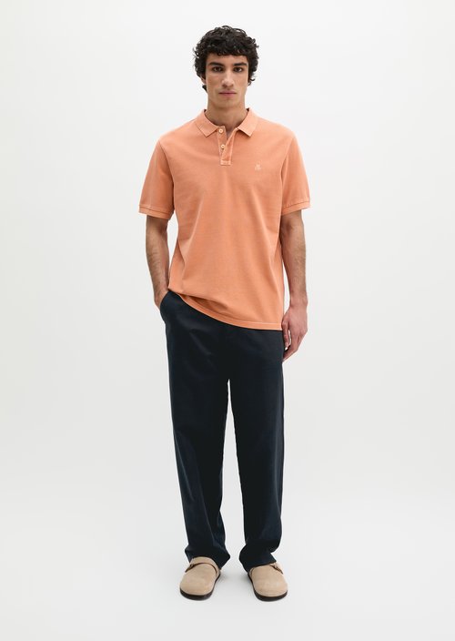 Piqué regular polo shirt — Faded Coral