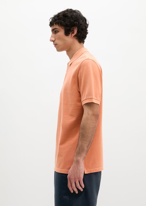 Piqué regular polo shirt — Faded Coral