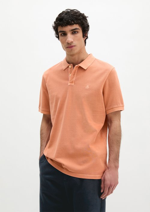 Piqué regular polo shirt — Faded Coral
