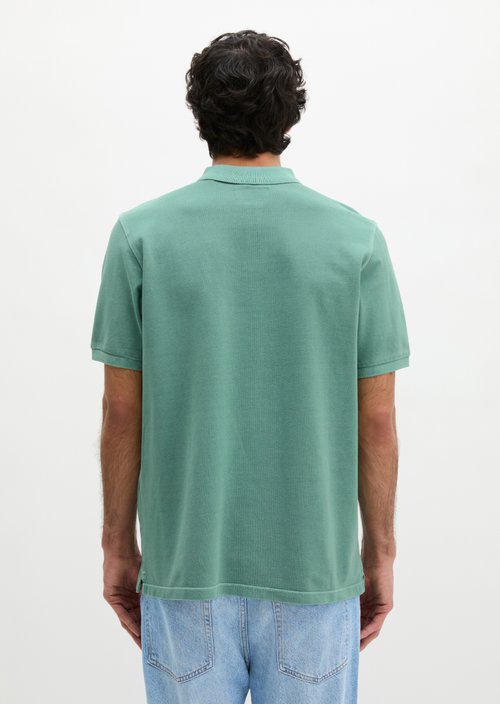 Piqué regular polo shirt — Botanical Green