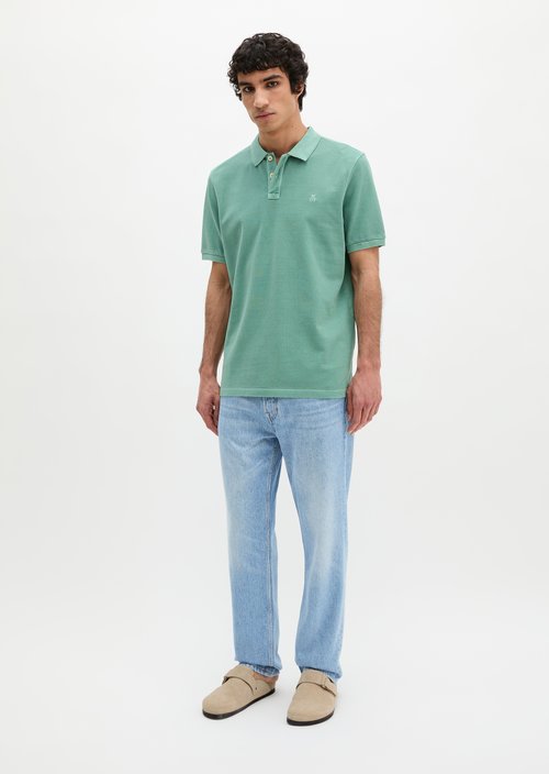 Piqué regular polo shirt — Botanical Green