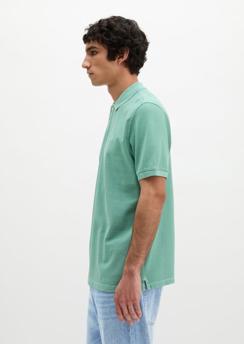 Piqué regular polo shirt — Botanical Green
