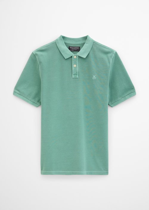 Piqué regular polo shirt — Botanical Green