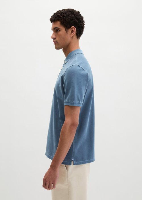 Piqué regular polo shirt — Stormy Blue