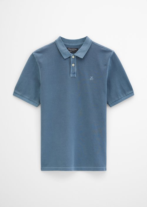 Piqué regular polo shirt — Stormy Blue
