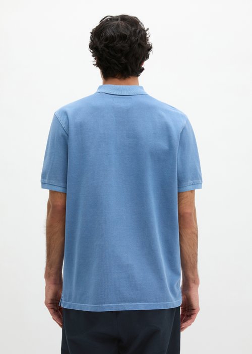 Piqué regular polo shirt — Provincial Blue