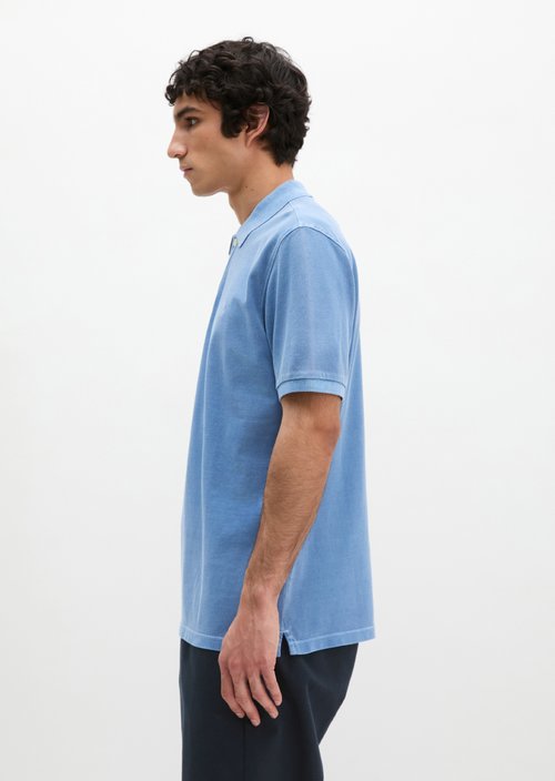 Piqué regular polo shirt — Provincial Blue