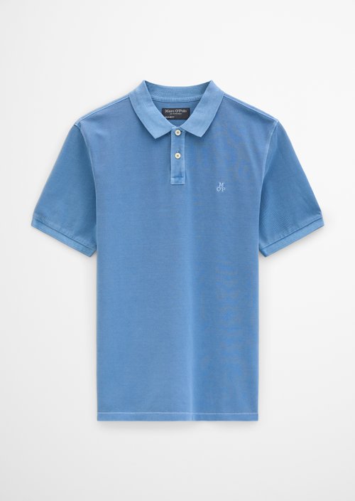 Piqué regular polo shirt — Provincial Blue