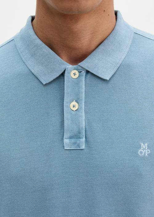Polo piqué régulier Blue Dawn en vue détaillée