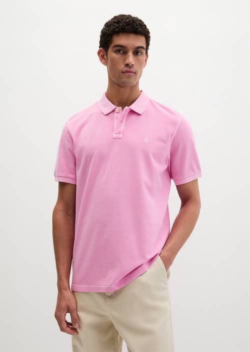 Polo piqué régulier Mellow Rose en vue de face