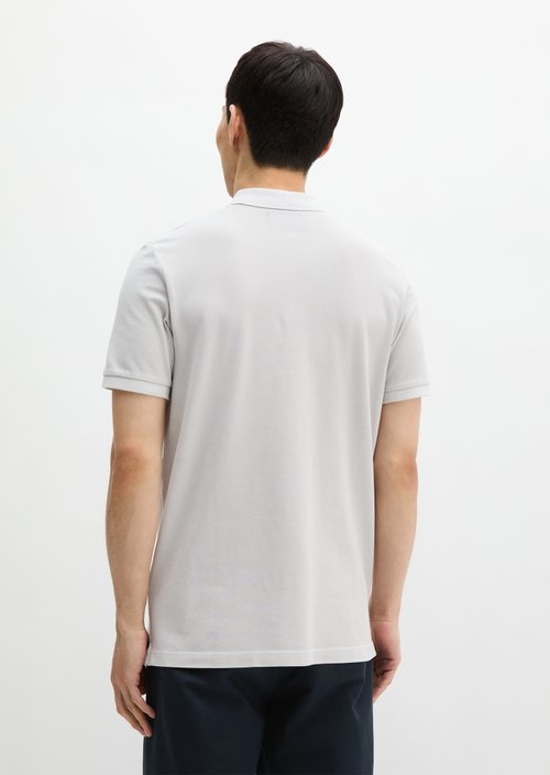 Polo shirt piqué shaped garment-dyed — Concrete Clay