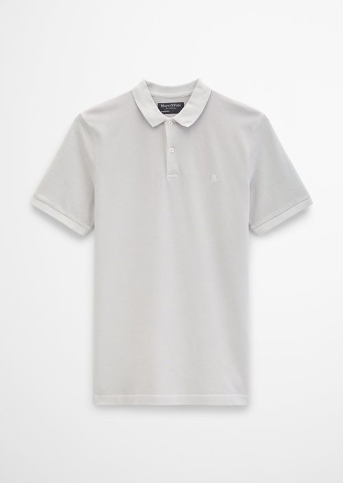 Polo shirt piqué shaped garment-dyed — Concrete Clay