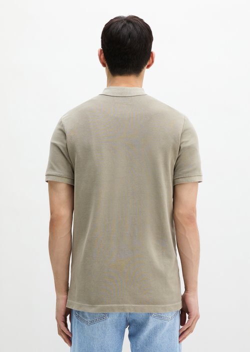 Polo shirt piqué shaped garment-dyed — Avery Fern