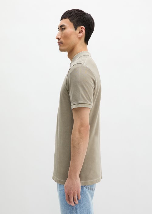 Polo shirt piqué shaped garment-dyed — Avery Fern