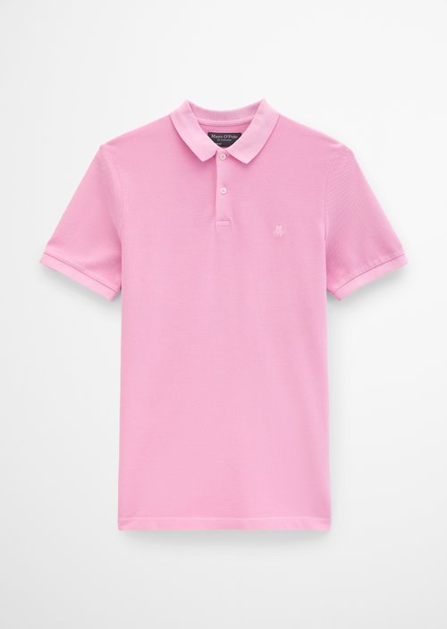 Polo shirt piqué shaped garment-dyed — Mellow Rose