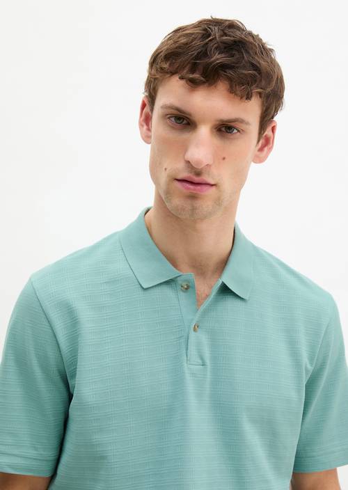 Polo DfC régulier Midnight Moss en vue de face