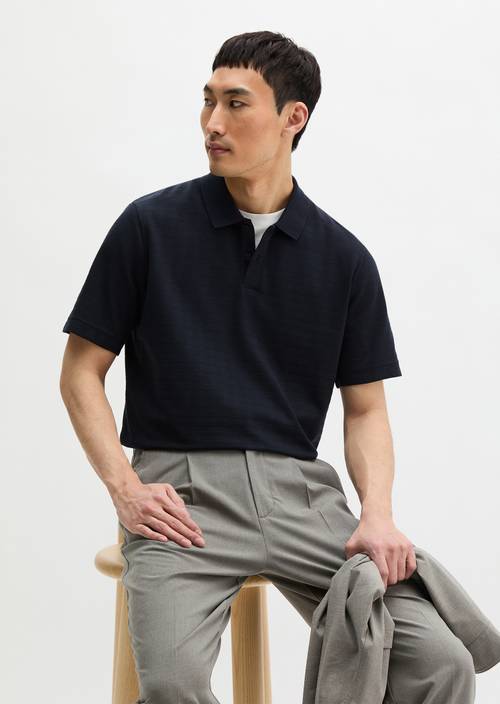 Polo DfC régulier Dark Navy en vue de face