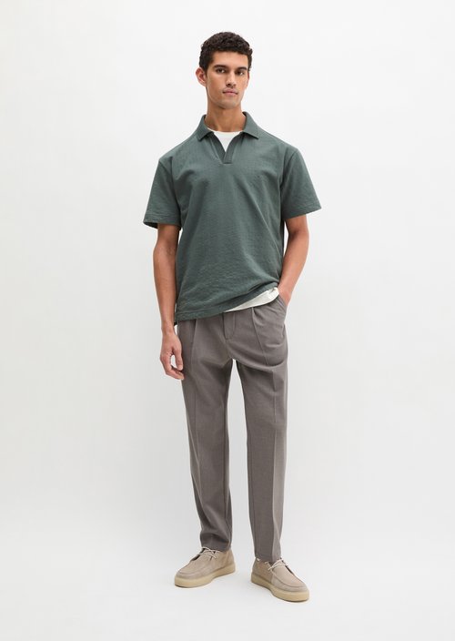 DfC polo shirt Jersey Structure regular — Skipping Stone