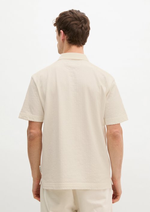 DfC polo shirt Jersey Structure regular — Silky White