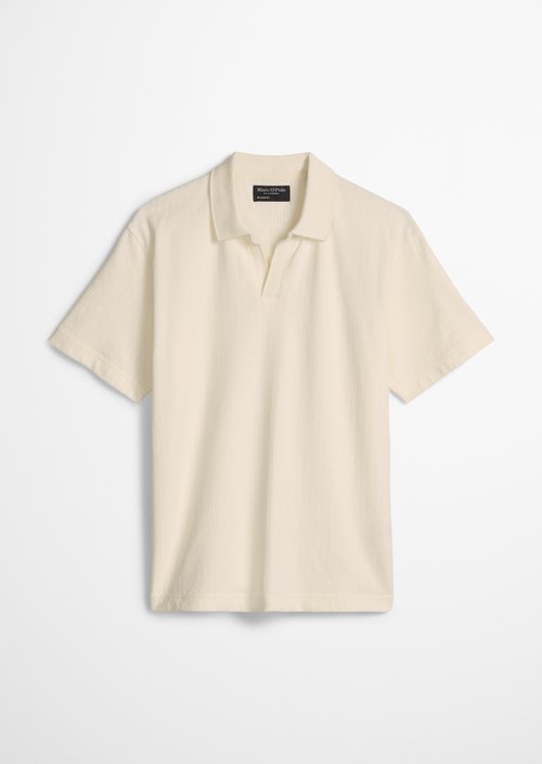 DfC polo shirt Jersey Structure regular — Silky White