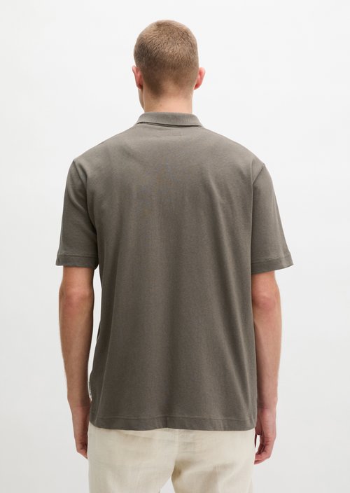 Regular short-sleeved jersey shirt — Dark Nickle