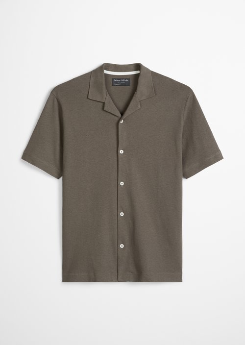 Regular short-sleeved jersey shirt — Dark Nickle