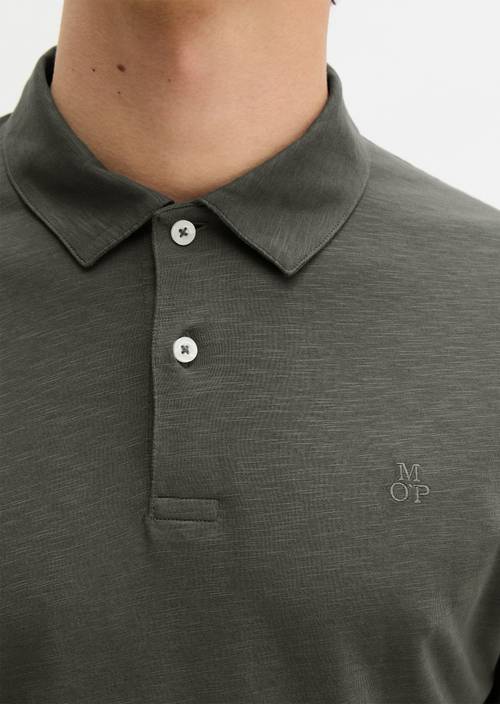 DfC polo shirt slub jersey regular Mangrove en vista detallada
