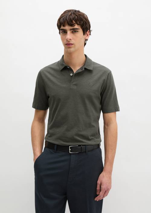 DfC polo shirt slub jersey regular Mangrove en vista frontal