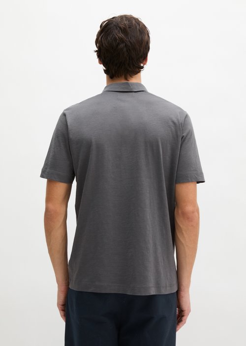 DfC polo shirt slub jersey regular — Grey Morn