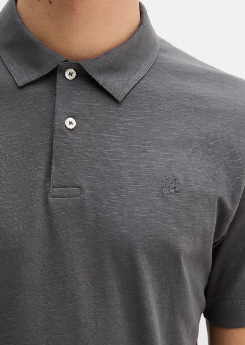 DfC polo shirt slub jersey regular — Grey Morn