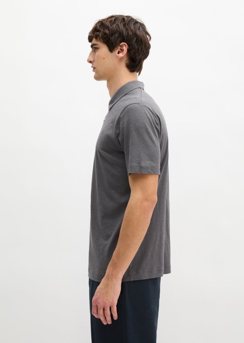 DfC polo shirt slub jersey regular — Grey Morn