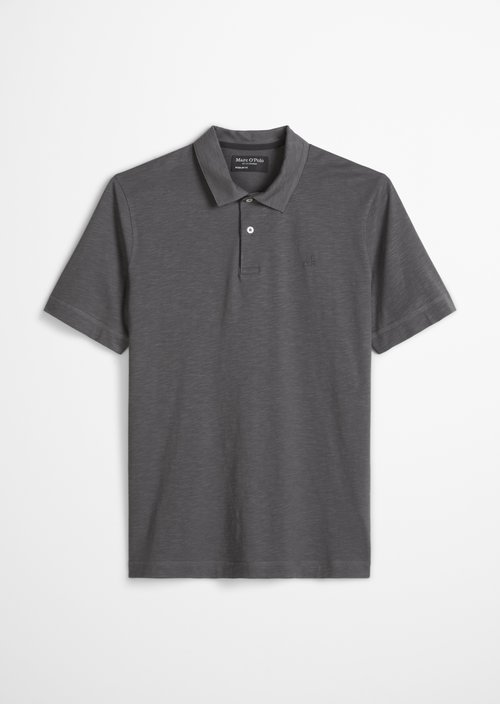 DfC polo shirt slub jersey regular — Grey Morn
