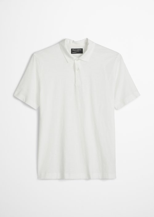 DfC polo shirt slub jersey regular — Silky White